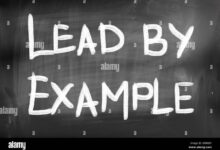 leads by example